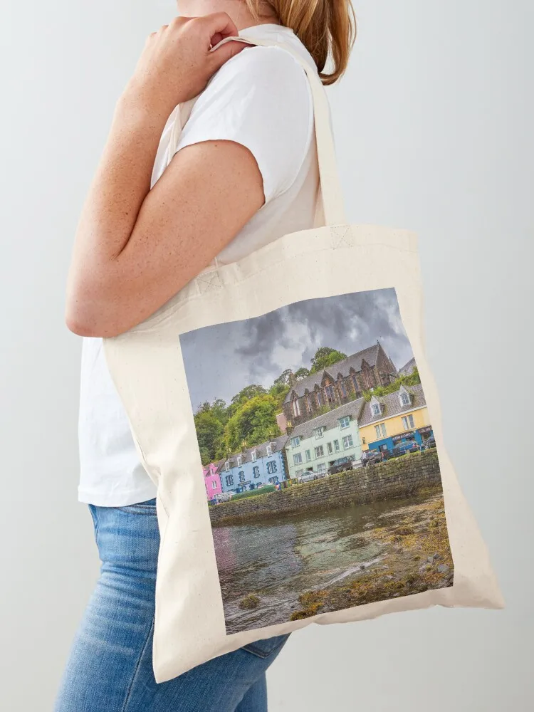 

Portree Harbour, Isle of Skye Tote Bag handbag bags luxury women tote bag