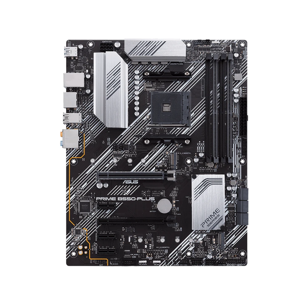 ASUS PRIME B550-PLUS Motherboard Support Ryzen 5 5600 5600G R7 5700X3D CPU 4xDDR4 DIMM AMD B550 NVME M.2 PCIe 4.0 AM4 Mainboard