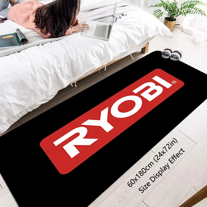 Entrance Doormat & Bathroom Rug: Ryobi Anti - Slip Mats, Ideal for Home, Kitchen & Hallway Decor