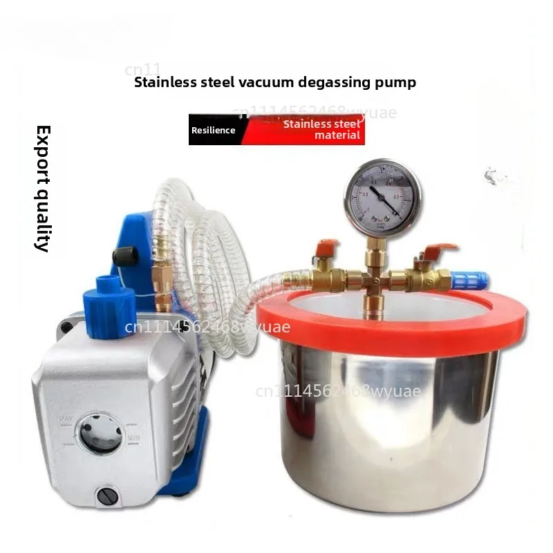 NEW Vacuum Degassing Chamber 3L Stainless Steel 20CM Diameter Epoxy Resin Vacuum Defoaming Barrel 12MM Thickness Acrylic Cover