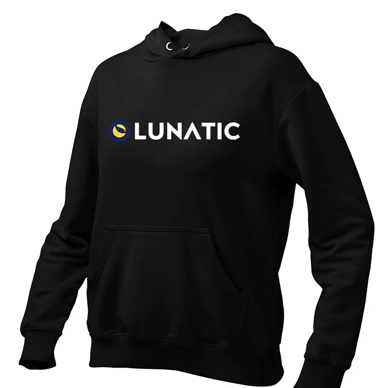 Crypto Lunatic Limited Edition Winter Oversized Hoodie Terra Luna Bitcoin Cryptocurrency Trader Classic Men's Sweatshirt Tops