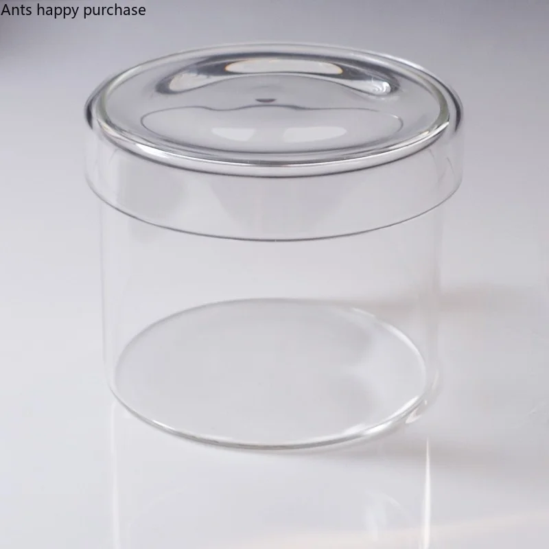 Transparent Glass Jar Storage Tank Storage Jar Candy Jars Cotton Swab Box Glass Bottle Organizer Decorative Jars Storage Boxes