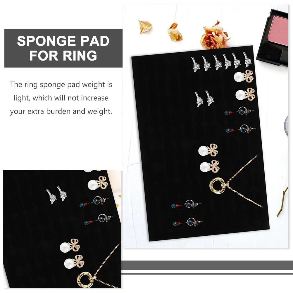 10 Pcs Jewelry Box Pad Sponge Insert Tray Earring Display Holder Bracket Organizer for Pads