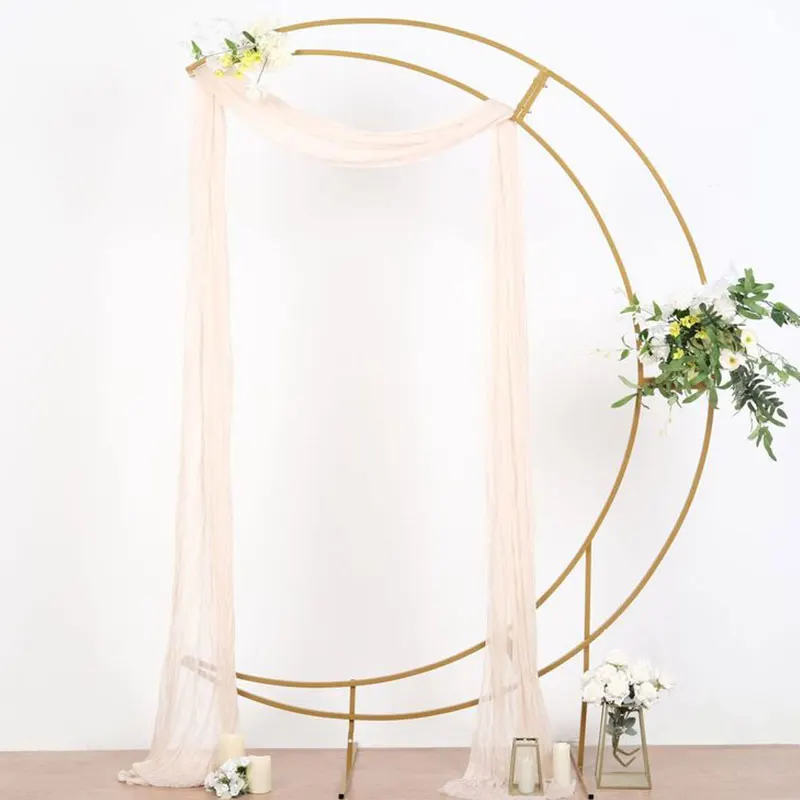

we-Custom Gold Color Arch Backdrop Decorative Flower Wedding Arch for Wedding Ceremony%