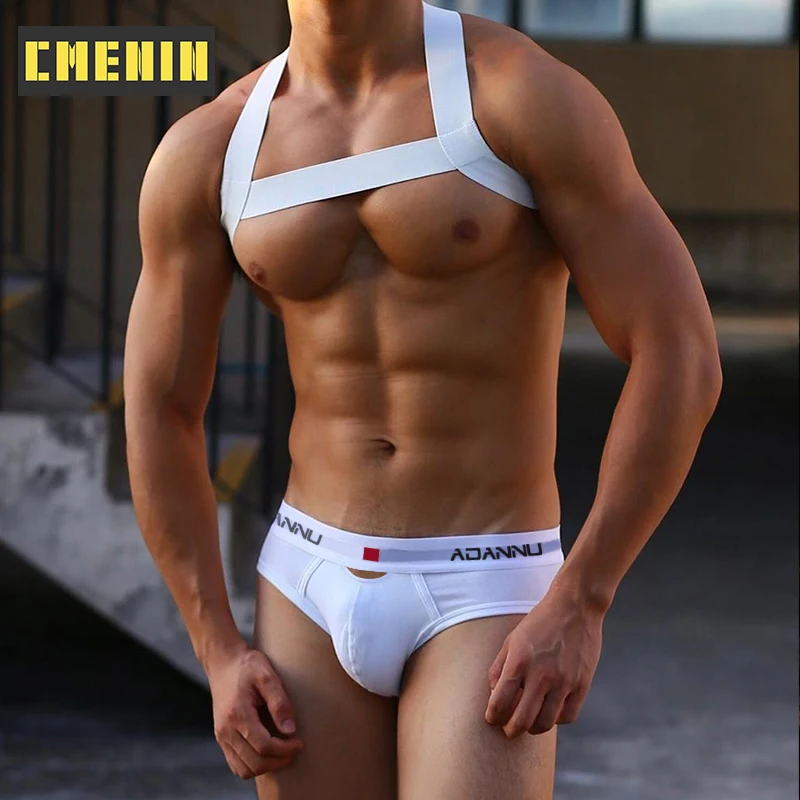 New Brand Cotton Jockstrap Underwear Man Brief Breathable Slip Gay Sexy Men\'s Panties Briefs Men Underpants Gaysex AD7501