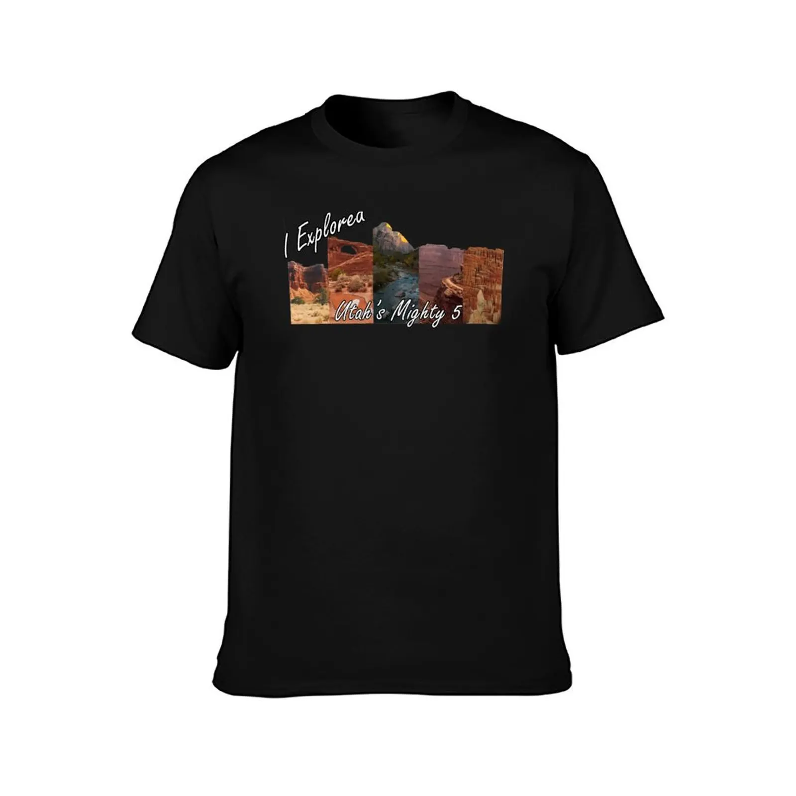 Utah National Parks: Bryce, Zion, Canyonlands, Arches, Capitol Reef T-Shirt cotton t shirts man 100% T-Shirt