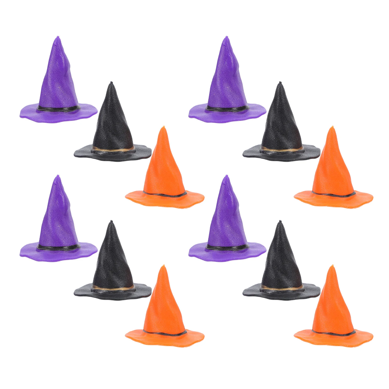 

24Pcs Hats Halloween Decor Accessories DIY Craft Supplies Party Decorations Bottle Toppers
