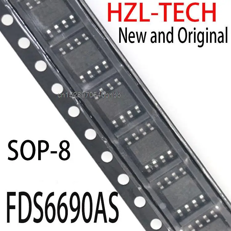 10PCS New and Original  SOP8 FDS6690 SOP 6690AS SMD FDS6690AS