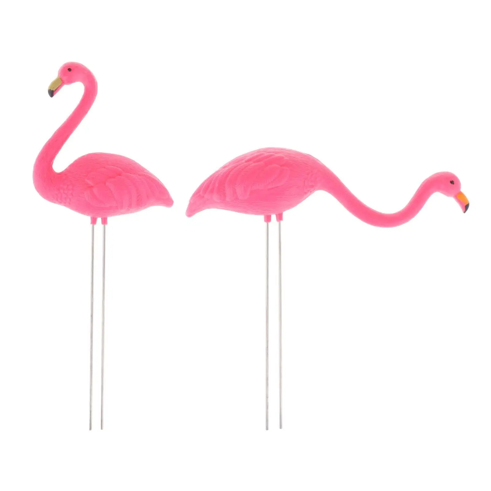 Flamingo Garden Stake Statue Figurines Yard Ornament Party Patio Outdoor Decorations Porch for Flowerpot Planter Spring Hallway