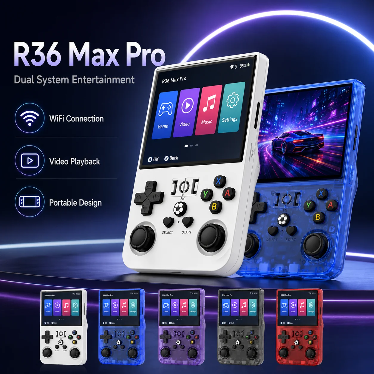 Gaming Console R36 Max - R36 Max Pro Portable Handheld Device