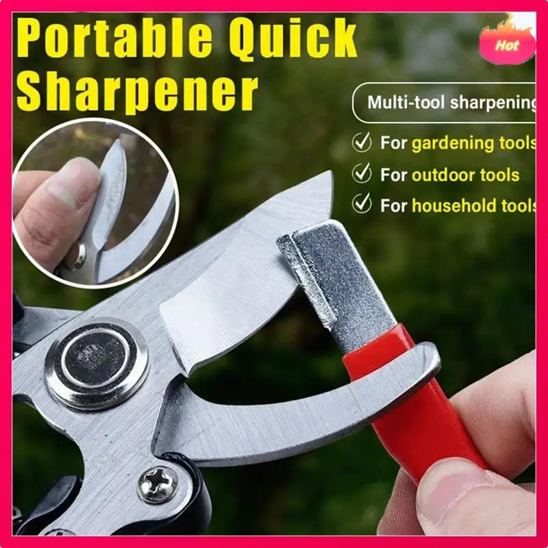 مبراة سريعة محمولة، مبراة أدوات حديقة السكاكين المحمولة باليد، مبراة شفرة العشب (6 قطع) #3