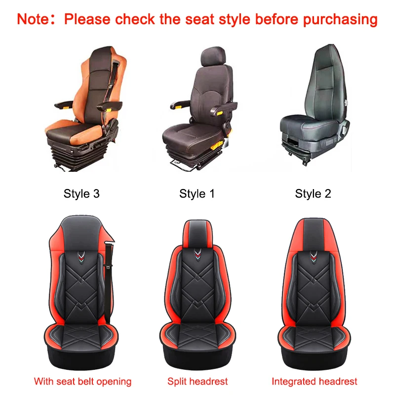 Universal Truck Lorry Bus Seat Cover Cushion For SCANIA Dongfeng IVECO ISUZU Volvo Benz MAN Renault DAF Hino TATRA Peterbilt