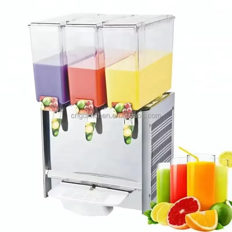 Commercial Automatic Desktop Three Can Juicer Cooler Cold Spray Machine for Hotel Bar Restaurant Beverage Dispenser Equipment