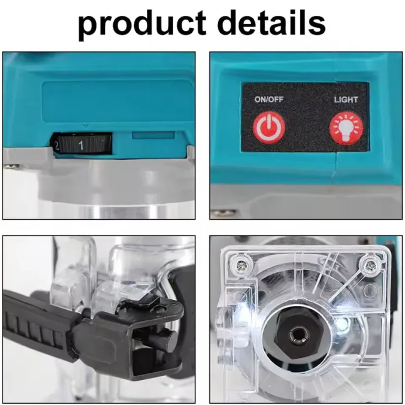 2026 Fit Makita DRT50 18V Cordless Brushless Trimmer Slotting Milling Machine Rechargeable Woodwork Engraving Cutting Tool