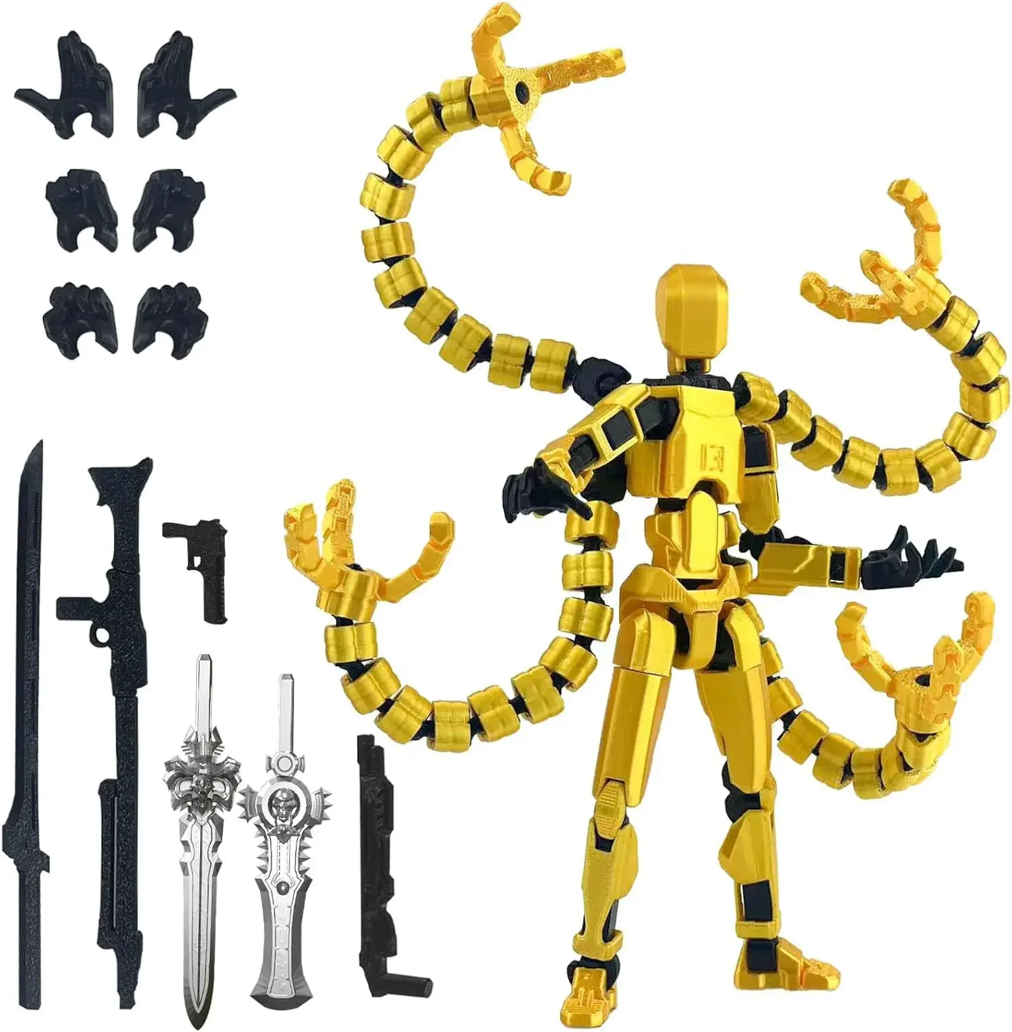 Montagefertige T13 Actionfigur 3D-Gedruckter Mehrfach Gelenkiger Beweglicher Titan 13 Lucky Dummy Nova Roboter Actionfigur für den Schreibtisch – Detail 4