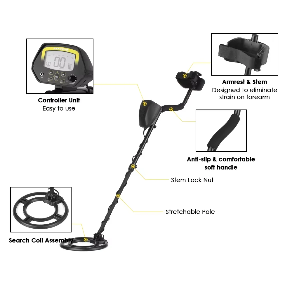 Tianxun MD-3030 Rechargeable Deep Search Metal Detector Professional Grade Equipment From Direct Factory Supply