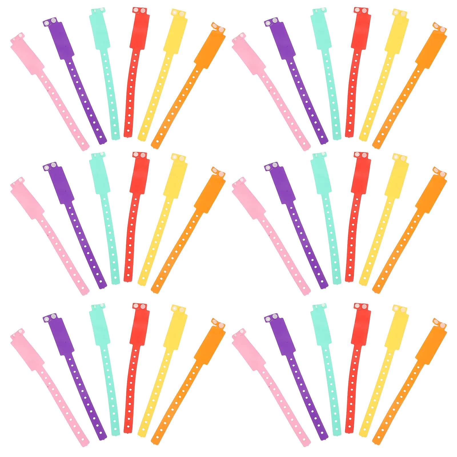 

30pcs Durable Pvc Waterproof Wristbands Adjustable Handwritten Id Comfortable Fit Hospitals Bars Water Parks Amusement Events