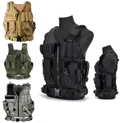 Multi-Pocket Army Tactical Vest Jungle Combat Body Armor Vests Security Hunting Outdoor CS Game Airsoft Training Jacket
