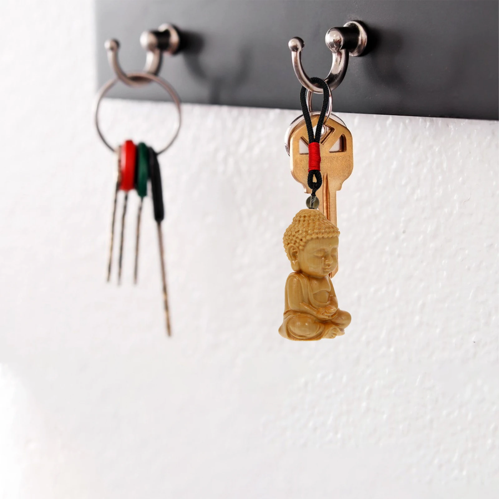 

2pcs keychain Ornament Style Hanging Pendant Durable Key Keychain Decor Ring Adornment Car Keys Accessories For Gift