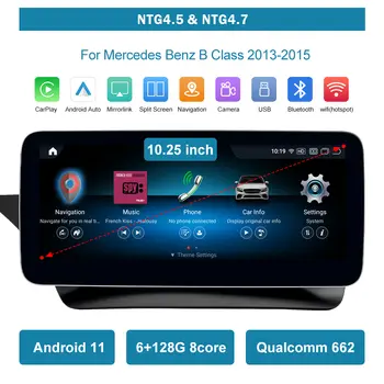 6+128 Qualcomm Android s dotykovou obrazovkou, multimediálním přehrávačem a navigací pro Benz A, CLA, GLA, B, třídy W246 2013-2018 10 nejlepší prodej sada karoserie pro w246 - №7