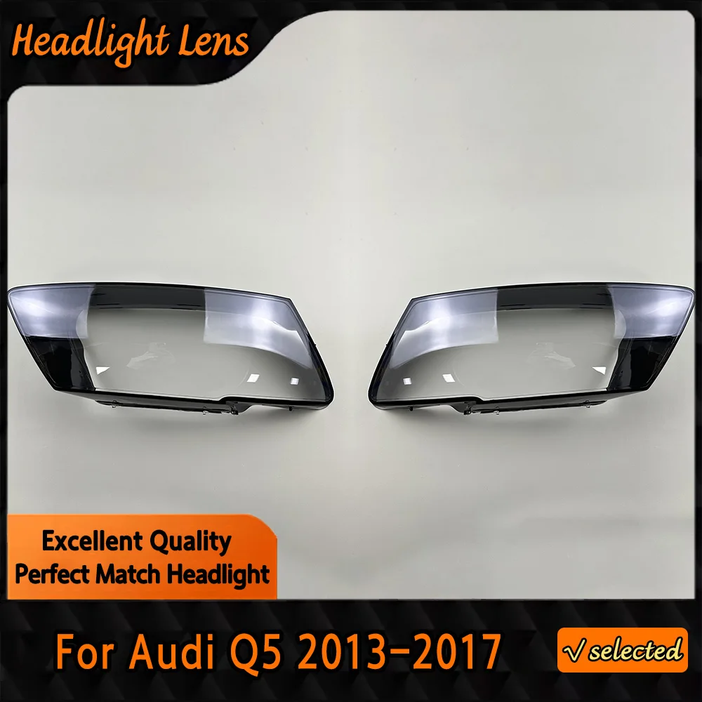 

Transparent Headlight Cover Headlamp Shell Clear Lens Plexiglass Replace Original Lampshade For Audi Q5 2013 2014 2015 2016 2017