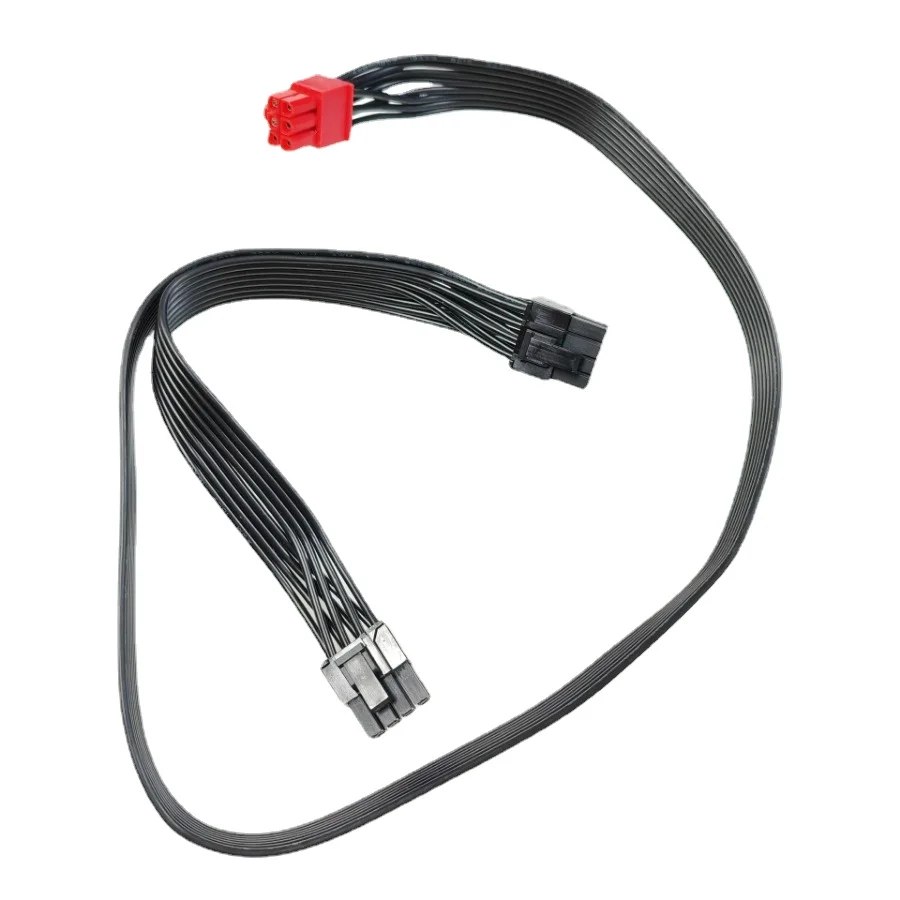 

6Pin to 2-Port PCI-E PCI Express GPU 8P 6+2 PIN Power Supply Cable for Tt Thermaltake TR2 RX500 RX-500 RX-500PP Module