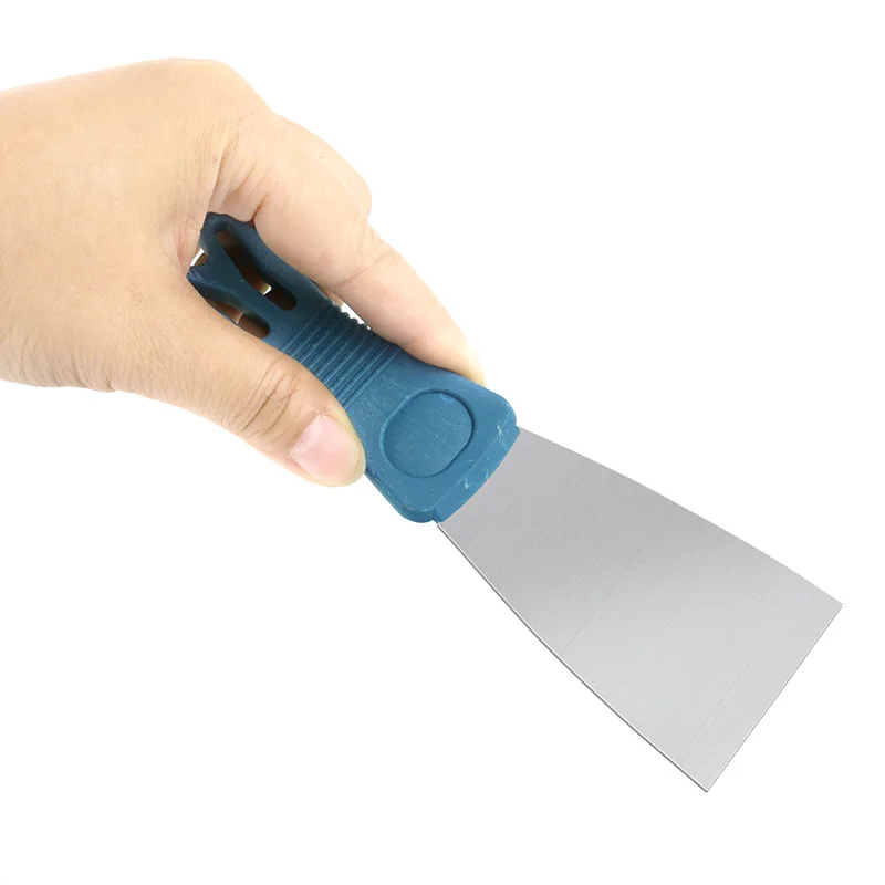 1Pc Stainless Steel Oblique Blade Scraper Putty Knife with Plastic Handle 1 Inch 2 Inch