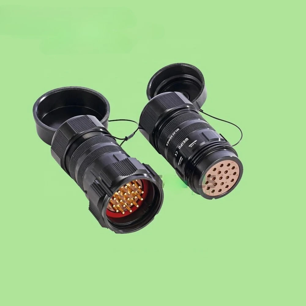 Conector de estilo Socapex de enchufe macho hembra multipin de 19 pines para iluminación de escenario