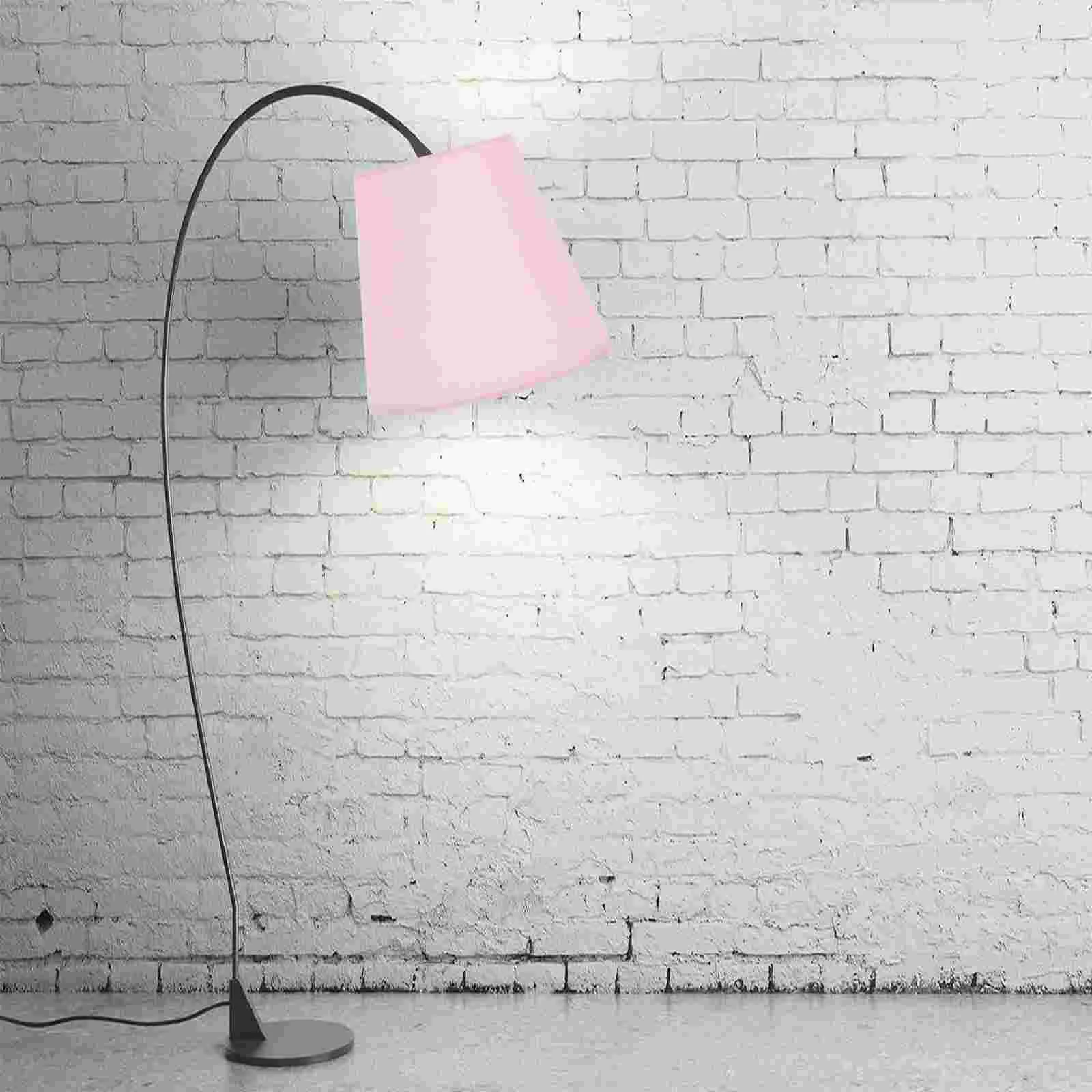 Kap lampu untuk meja bahan Linen pengganti gantungan dinding kecil Pink Aksesori kain langit-langit