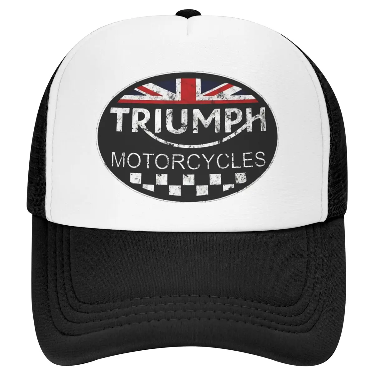 

Classic Moto T-Triumphs Mesh Foam Trucker Hat Casual Motorcycle Lover Summer Breathable Mesh-back Snapback Cap Adjustbale