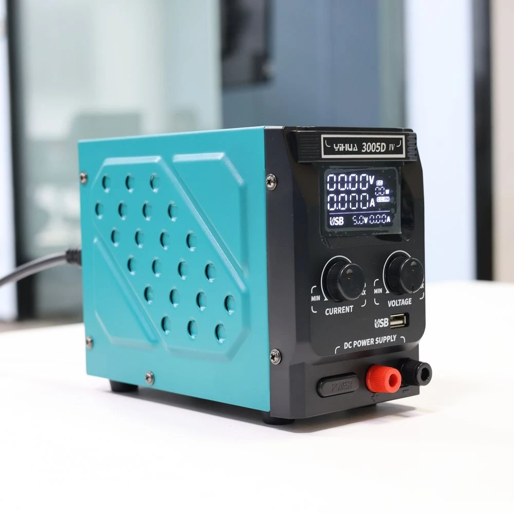 

3005D-IV All-in-One DC Power Supply 30V 5A + USB Quick Charger 20W QC3.0, Ideal for Repair, Research and Education