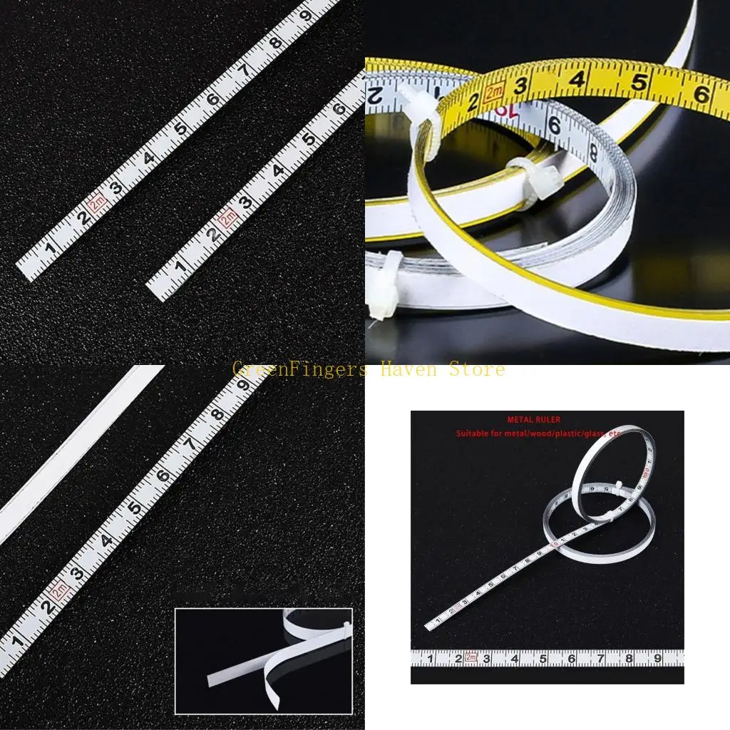 

F68D Steel Adhesive Tape Measure Scale Ruler Sticker Adhesive Measuring Tape