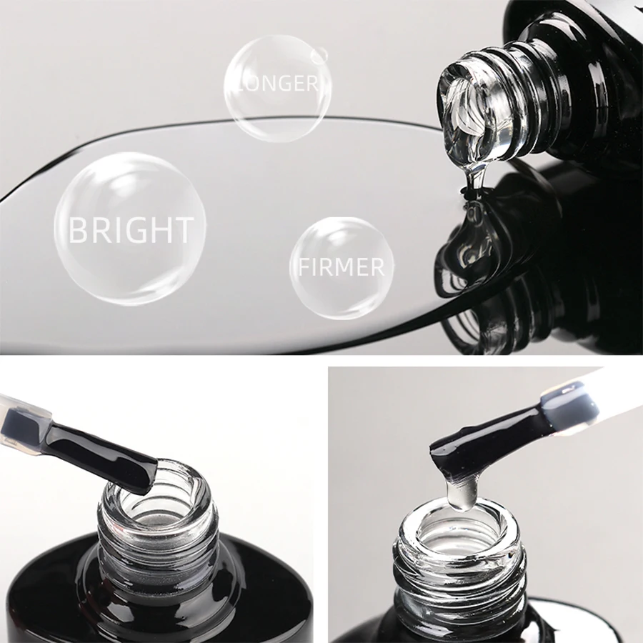 QAZIXU 1-2 قطعة 10 مللي مجموعة فنية للأظافر من الجل مع معطف أساسي ومعطف علوي نقع قبالة UV LED هلام البولندية لأداة تصميم فن الأظافر #4