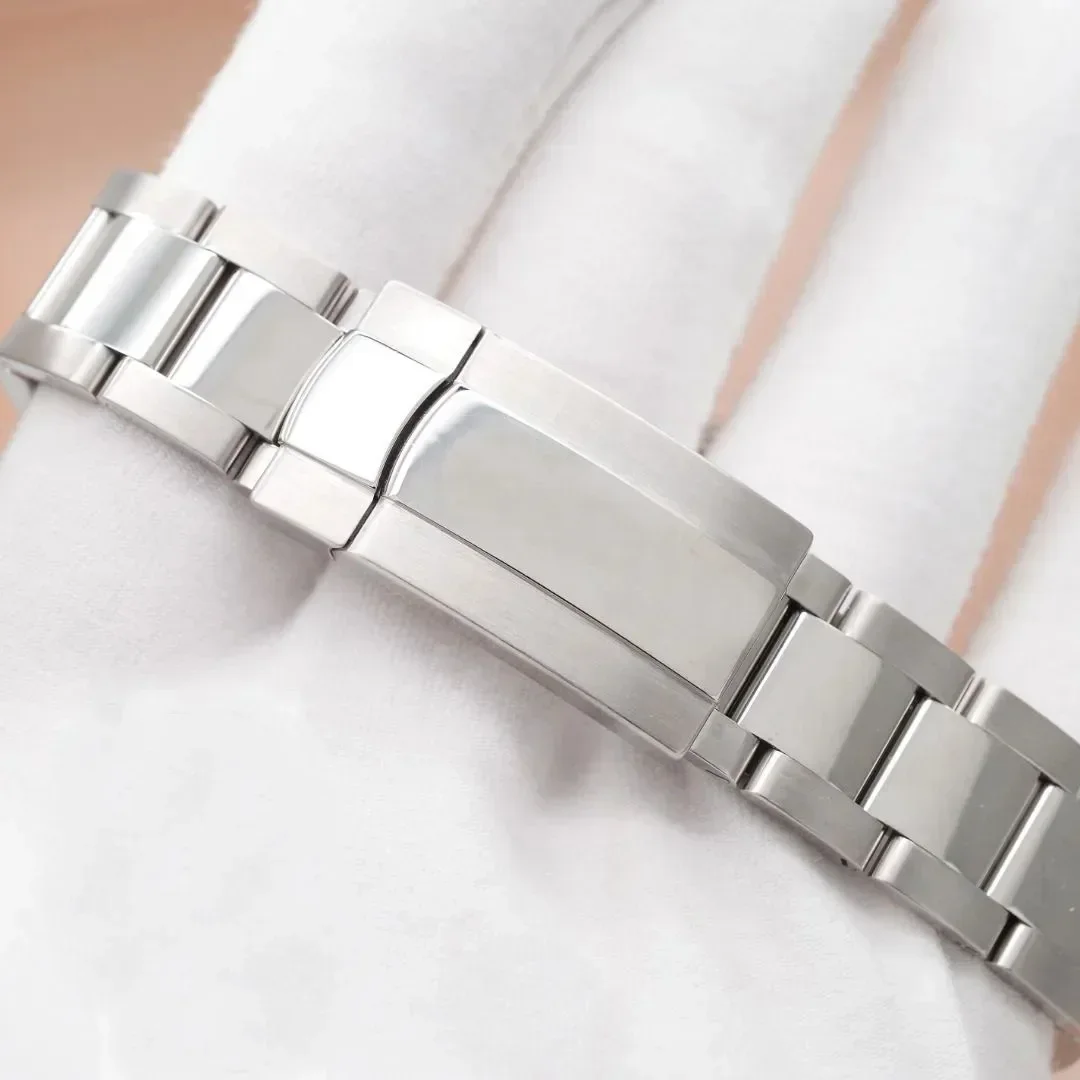 904 الفولاذ المقاوم للصدأ حزام (استيك) ساعة ل رولكس أويستر الأبدي Datejust دايتونا الغواصة الفاخرة الرجال حزام ساعة اليد 20 مللي متر 21 مللي متر