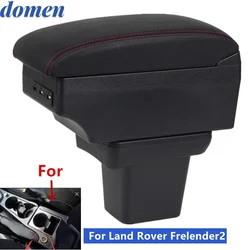 For Land Rover Freelander Armrest box Land Rover Frelender 2 2006-2012 central Store content Storage box products with USB LED