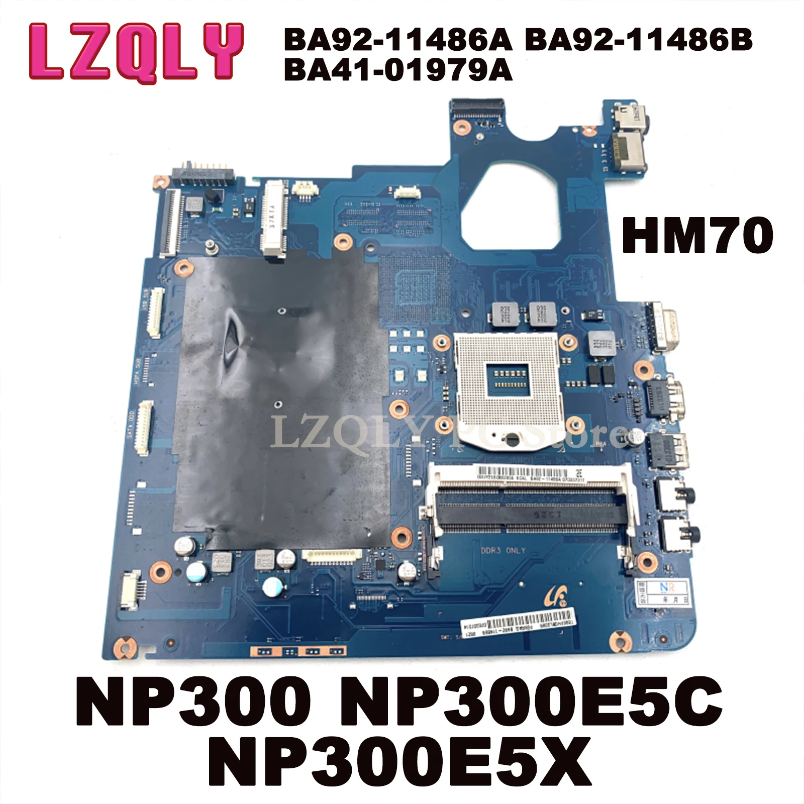 

LZQLY For Samsung NP300 NP300E5C NP300E5X BA92-11486A BA92-11486B BA41-01979A Laptop Motherboard SCALA3-15 17CRV HM70