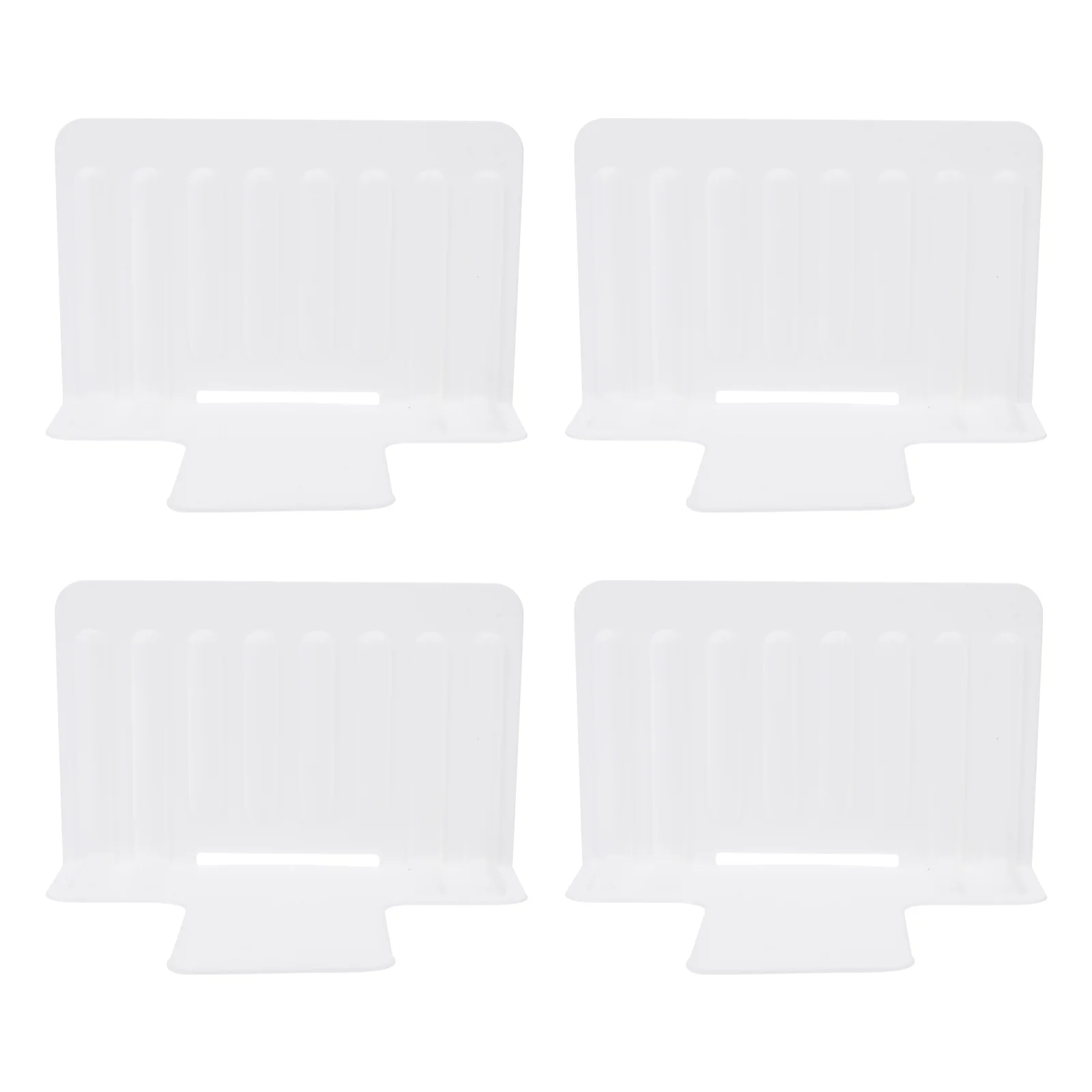 

4 Pcs Separator Adjustable Dividers Drawer Organizer Desktop Partition Board Refrigerator Practical Plastic