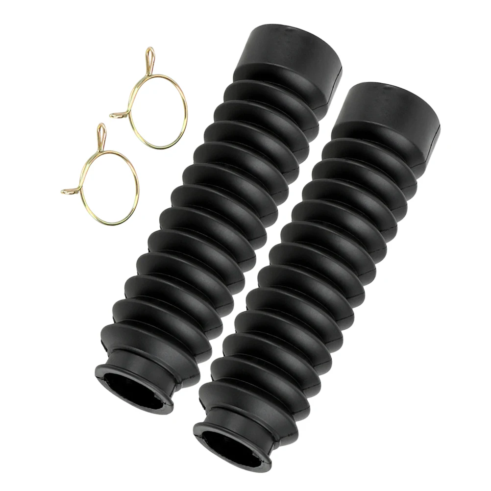 

2 Pcs Shock Absorber Dust Cover Rubber Sleeve Front Fork Protector Motorcycle Parts Accessories Durability Compatibility