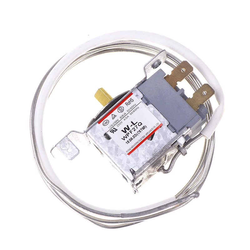 Refrigerator Freezer Temperature Controller Parts 2PIN Sensor Probe WPF27G-L Thermostat Mechanical Temperature Controller Probe