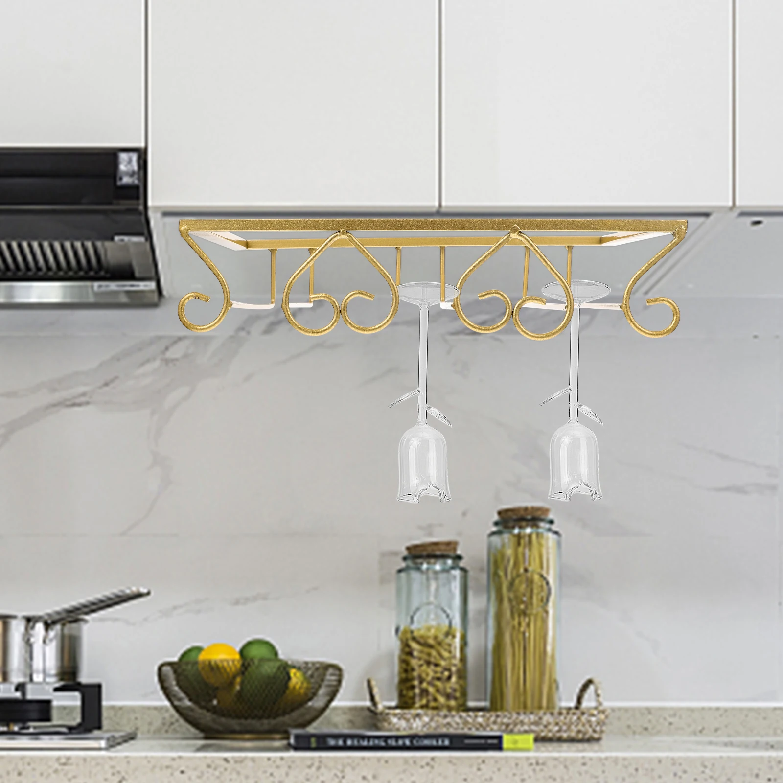 

Glass Rack Storage Holder Upside Down Design Compact Elegant Kitchen Bar Hotel Restaurant Furniture Glass ganizer