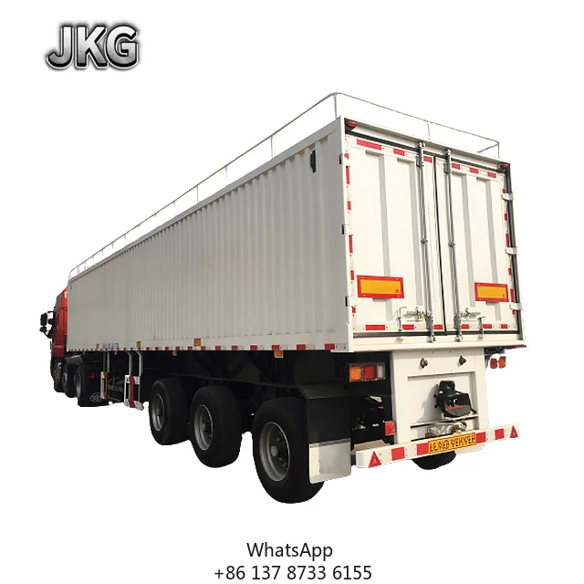 

JKGNew 53 Ft Dry Van Enclosed Box Trailer 3 Axles Box Semi Trailers For Sale