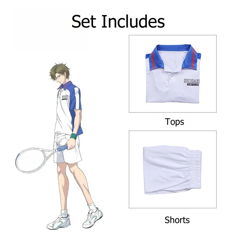 Anime The Prince of Tennis Cosplay Costumes Ryoma Echizen Jersey Tezuka Kunimitsu Tennis Shirt Sportswear SEIGAKU Tennis Club