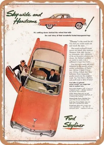 METAL SIGN - 1954 Skyliner Vintage Ad sign