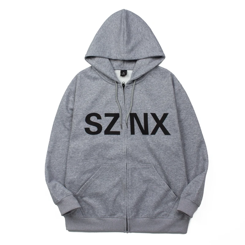SZNX Kanye West CHINA Concert Zipper Hoodie Men Women Streetwear