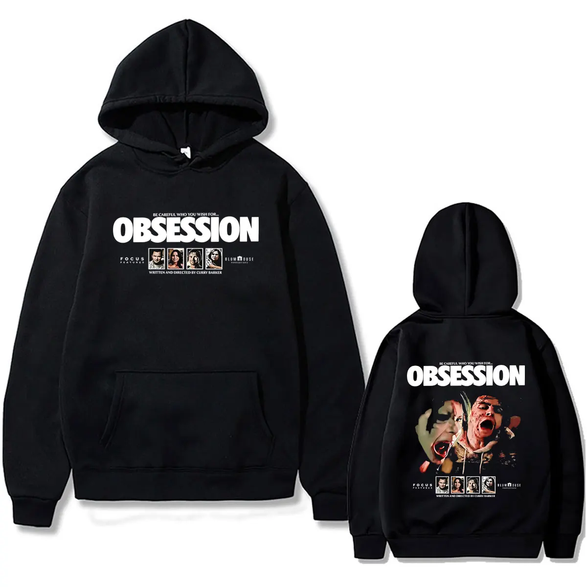 Hot Sale Horror Movie Obsession Be Careful Who You Wish for Graphic Hoodie Men Women Fashion Casual Oversized Pullover Hoodies