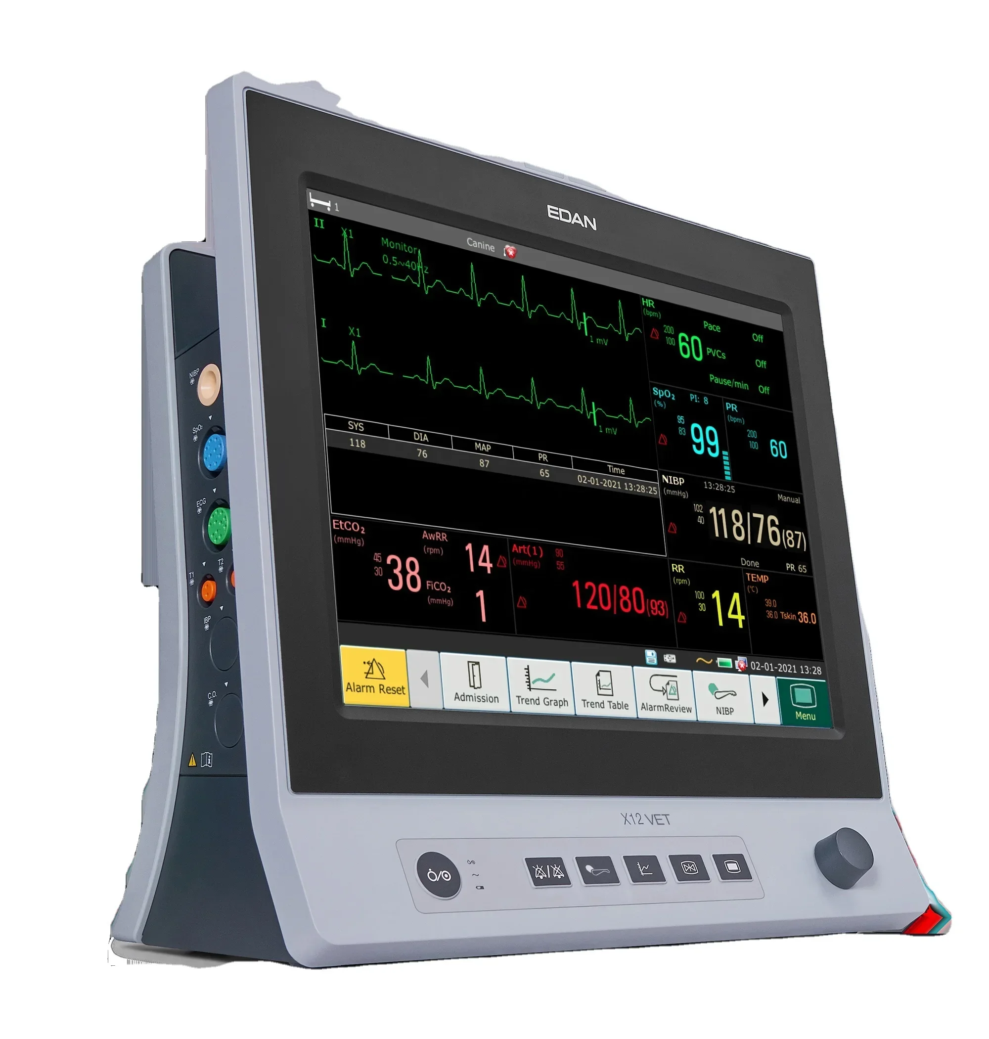 

X12Vet Veterinary 12.1 Inch Touch Screen Device Vital Sign ing System for Healthcare