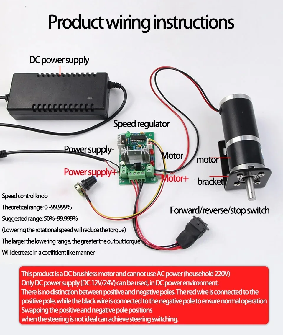 42GP-42ZY DC Planetary Gear Motor 24V 12V Large Torque DC Motor Reducer Motor Diameter 42MM Applicable To Smart Home image 5