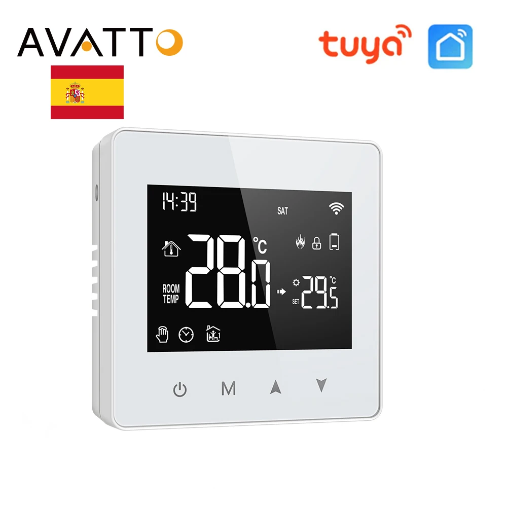 AVATTO Tuya WiFi/Zigbee Smart Thermostat for Gas Boiler Heating Tuya Battrery Temperature Controller Alice Google Home