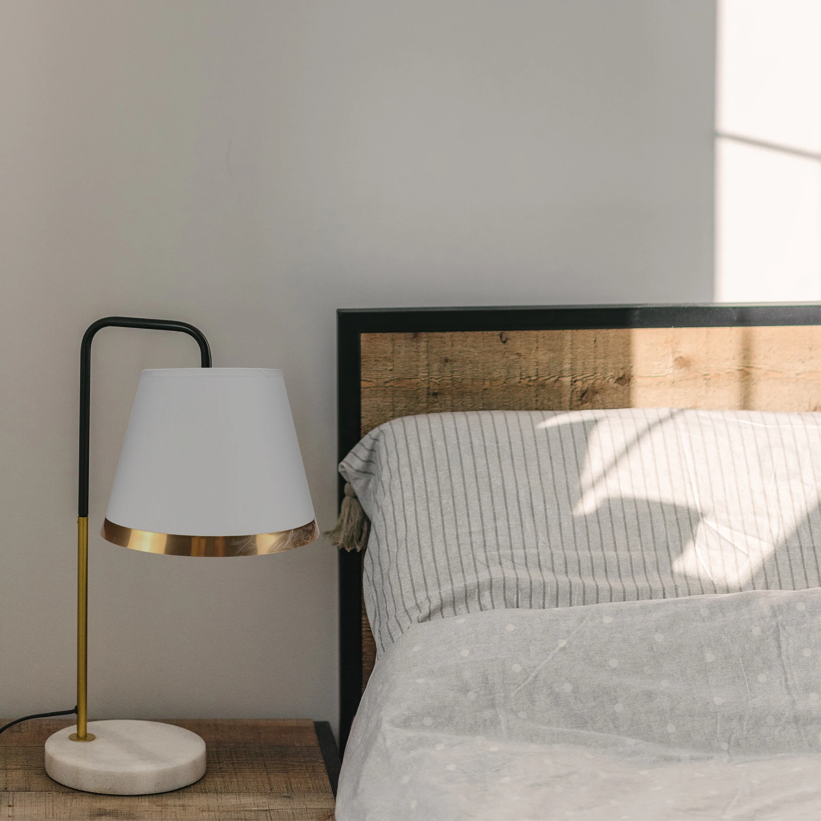 

Cloth Lamp Shade White PX129 Durable Light Cover Household Lampshade Bedroom Living Room Hall Coffee Shop Study Hotel Studio