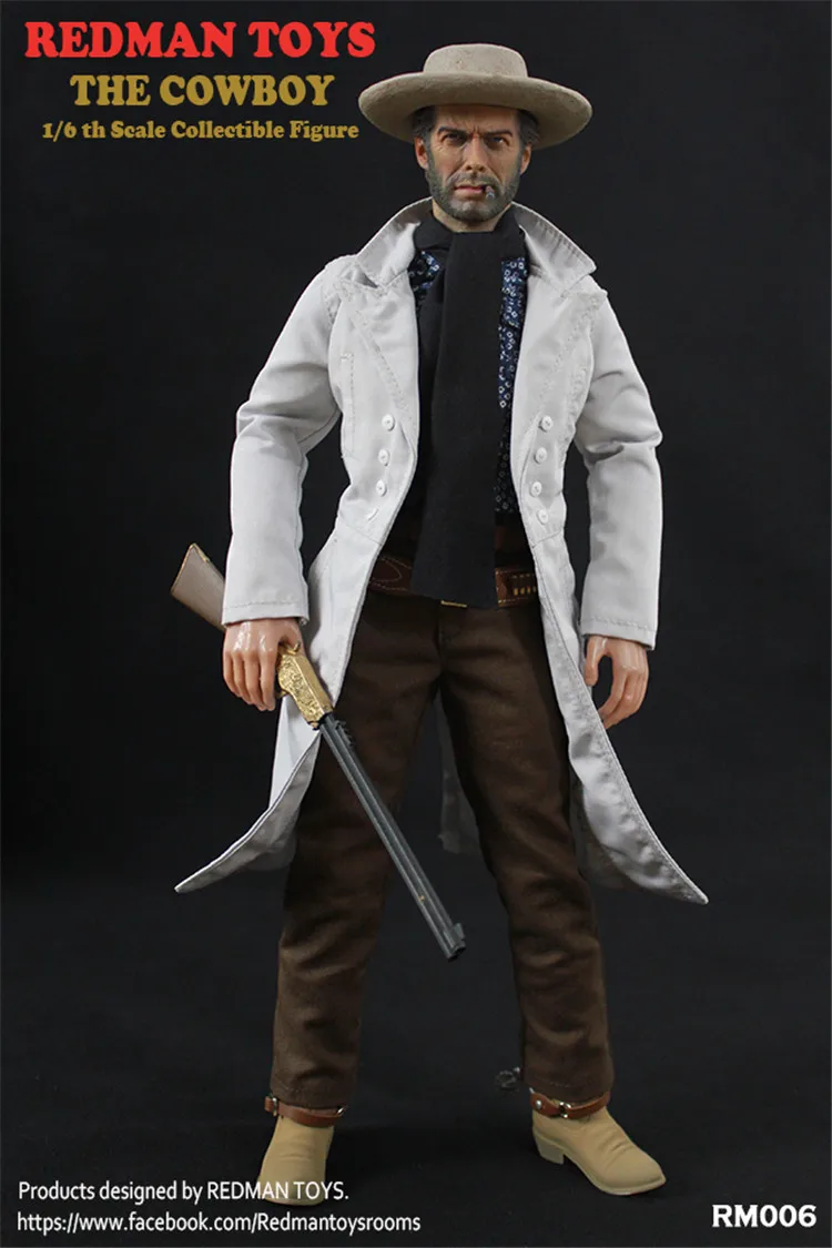 In Stock REDMAN TOYS RM006 1/6 Scale Male Soldier COWBOY Clint Eastwood Full Set 12'' Action Figure Model for Fans Gift